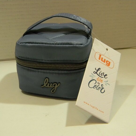 Share Lug Mini Swizzle Jewelry Case Blue NWT - Picture 2 of 7